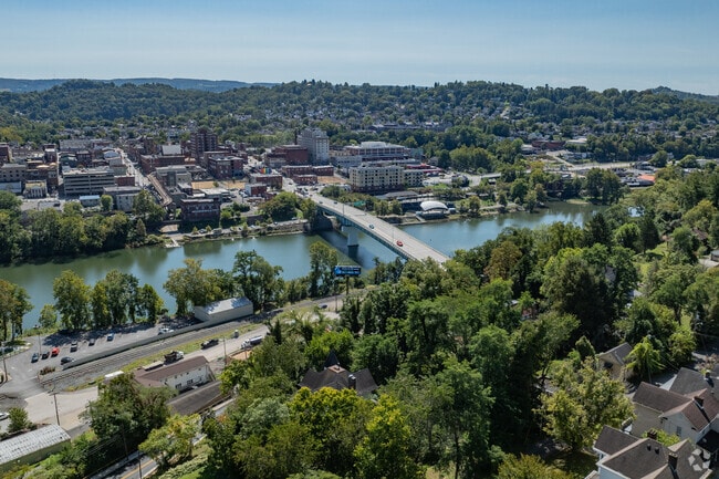 Morgantown is a short ride across the Monongahela River from Westover.
