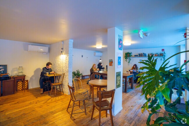 You'll love the warm and chill ambiance at Faro Cafe in Riverside.