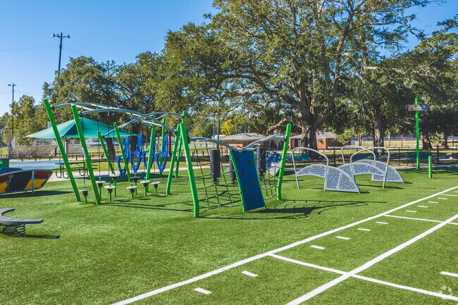 Trimmier park also has a great outdoor exercise area for Bayview residents.