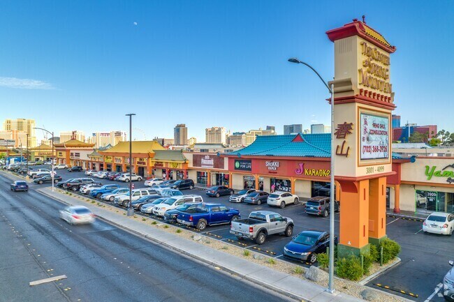 Chinatown, Las Vegas lies along Spring Mountain Road.