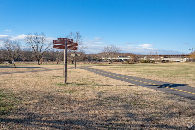 River Terrace Park has tons of walking trails and scenic views.