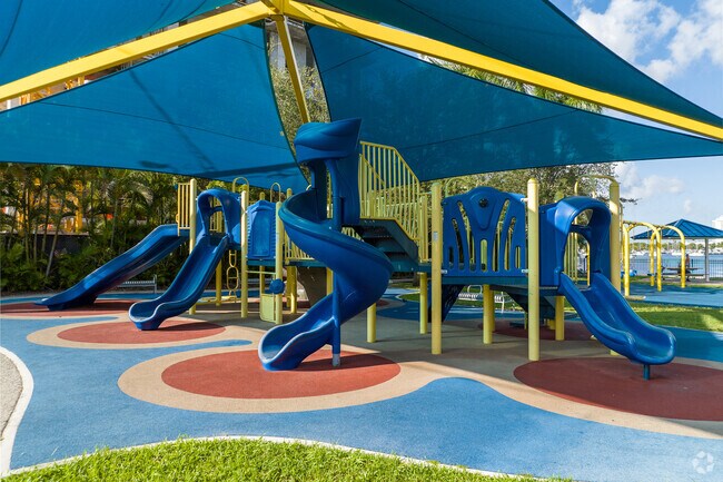 The young ones enjoy the playgrounds at Dr paul vogel Community Park