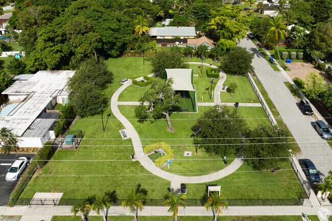 Roses Garden Park is a packet sized perfect neighborhood outdoor space.