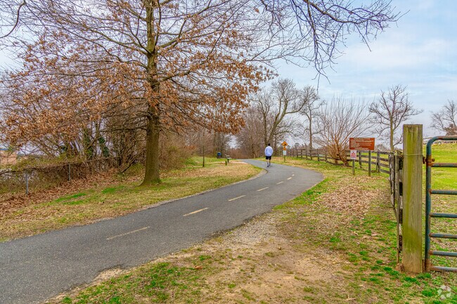 The BWI trail is a 10+ mile trail that snakes around the entire BWI airport.
