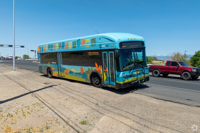 Pajarito residents can get around town with the ABQ Ride bus.