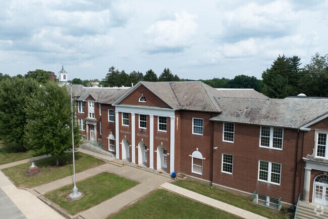 Poland Middle School is a historic building in Poland Ohio.