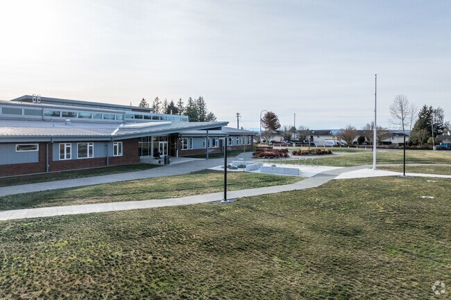 Lincoln Academy High School campus.