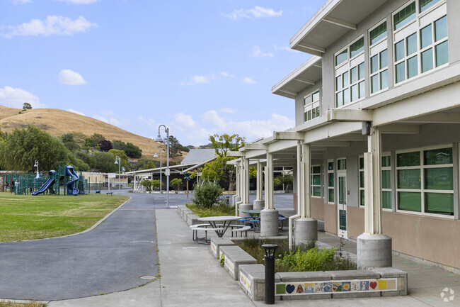 Students at Edna Maguire Elementary School have many activities available during recess.