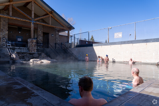 Rawlins residents can soak in Saratoga Mineral Springs’ natural hot waters nearby.