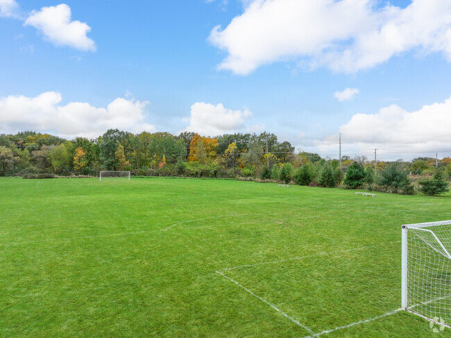 Forest Ridge Academy has a great big soccer field.