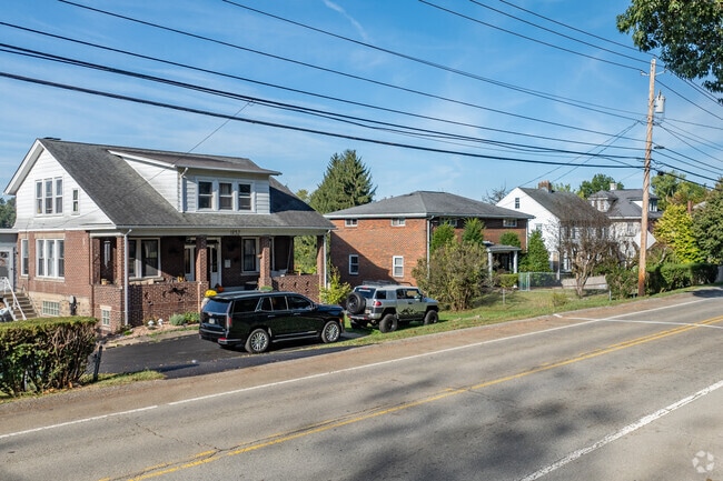 Well kept single family houses line the crowded streets of Irwin.