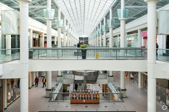 Arnold Mills residents can enjoy shopping at the nearby Emerald Square Mall.