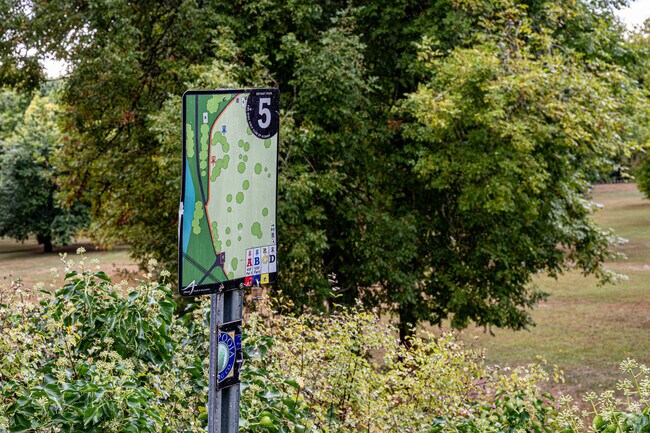 Bryant Park in Albany, Oregon is a popular park for disc golf.