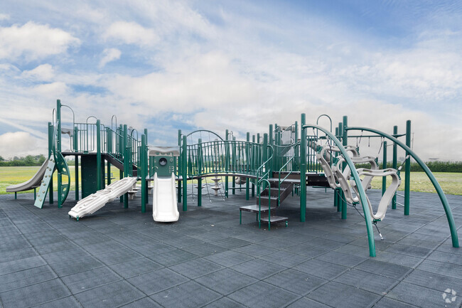 The students at Harding Avenue Elementary School enjoy playing at the playground in Lindenhurst.