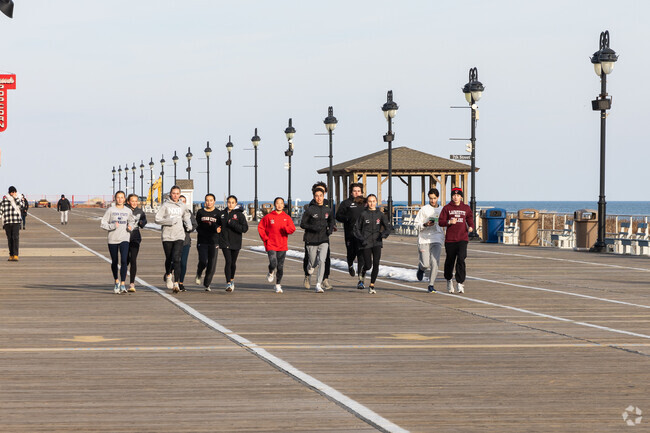 Some residents use the boardwalk to exercise in Ocean City.