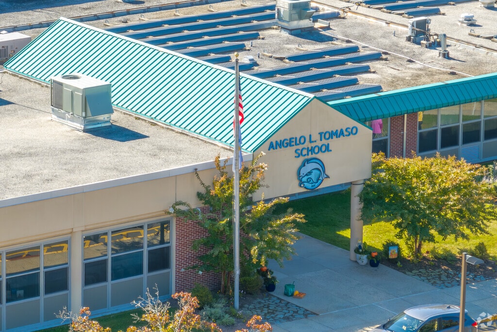 Students can begin at the Angelo L. Tomaso School, which earns an A from Niche.