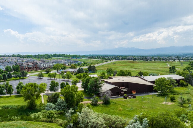An aerial view of Hyland Christian School in Westminster, Colorado.