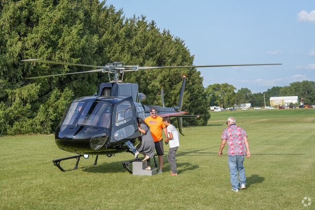 Take a spin in a Helicopter at the Elkhart 4H County Fair.