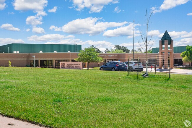 Woodman-Roberts Elementary serves families in southern Peregrine with strong ratings.