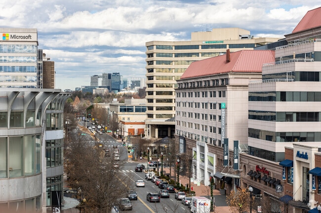 Friendship Heights offers beautiful views of the Washington, DC skyline.