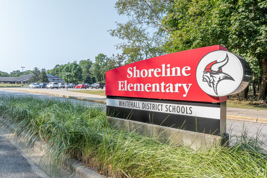 Shoreline Elementary School is located in Whitehall, Michigan.