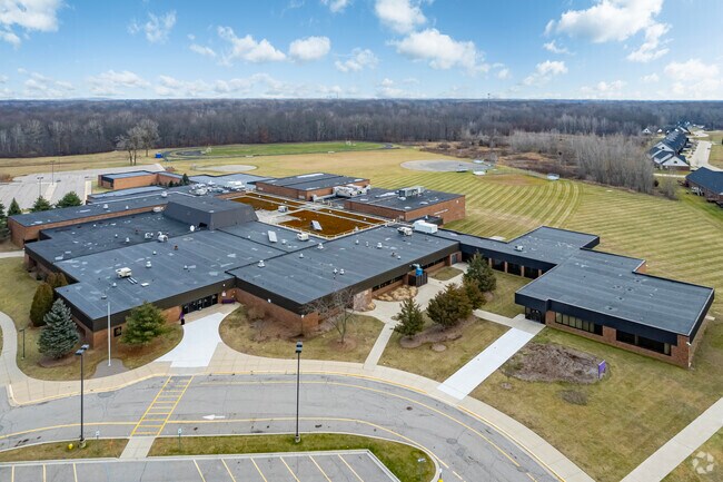 Aerial view of Brownstown Middle School.