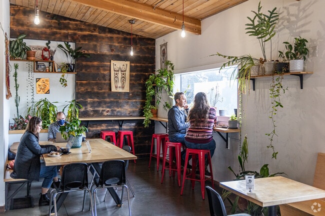 Jet Black Coffee company offers specialty coffee drinks in the Hazelwood neighborhood.