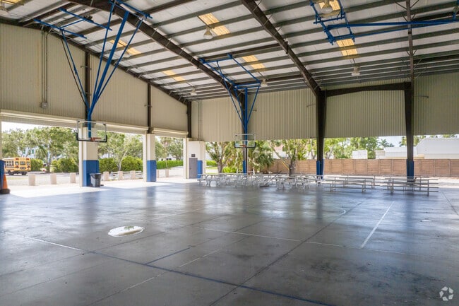 Gospel Baptist Christian School in Bonita Springs has a covered outdoor gymnasium.