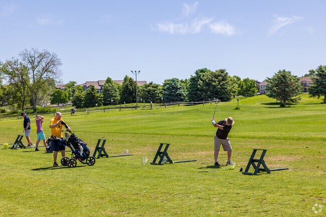 The Foothills Golf Course is a beautiful 18-hole championship course in Academy Park.