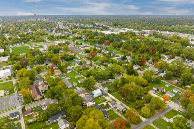 Downtown Fort Wayne sits just minutes away from Memorial Park.