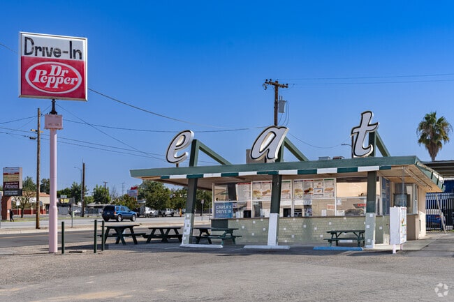 Enjoy a delicious lunch at Carla's Drive-In near Highland Knolls.