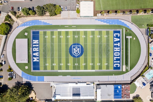 Come, enjoy a football game at the immaculate Marin Catholic field.