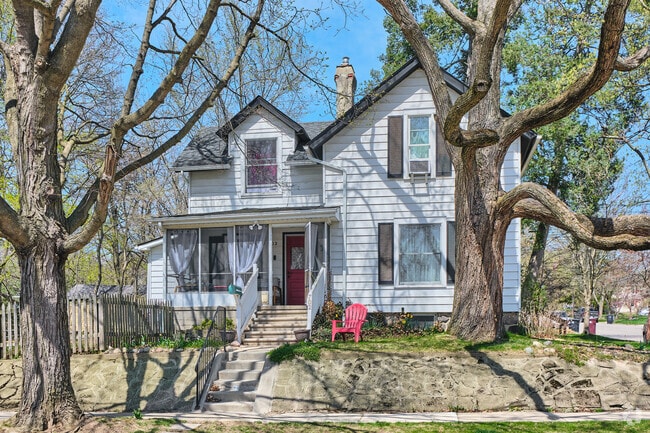 Distinctive tree adds character to a single-family home in Water Hill, Michigan.
