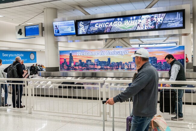 Midway International Airport handles over 200,000 flights in a typical year.