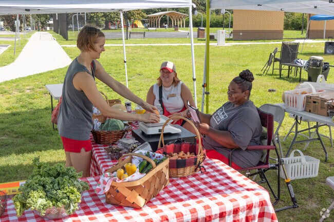 Produce is brought right into the Northside neighborhood by the Co-Op to ensure access