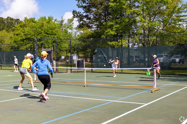 Pickleball is a favorite pastime at Park West Recreation Fields for active residents.