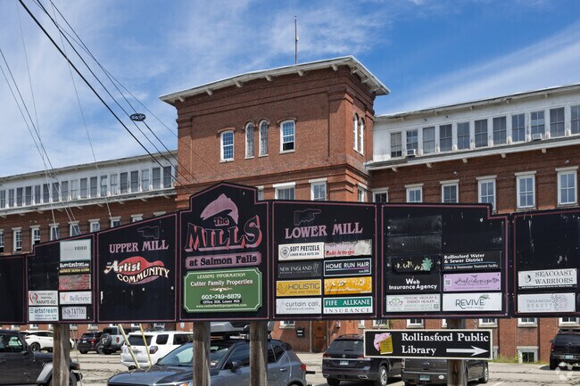 The old, red-brick Salmon Falls Mills has been reborn in Rollinsford, with its industrial past now housing dozens of vibrant studio spaces.