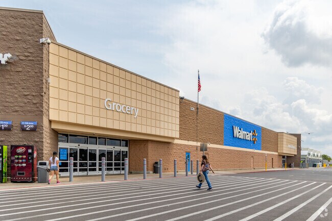 Gutherie residents have a quick drive to Walmart for all their shopping needs.