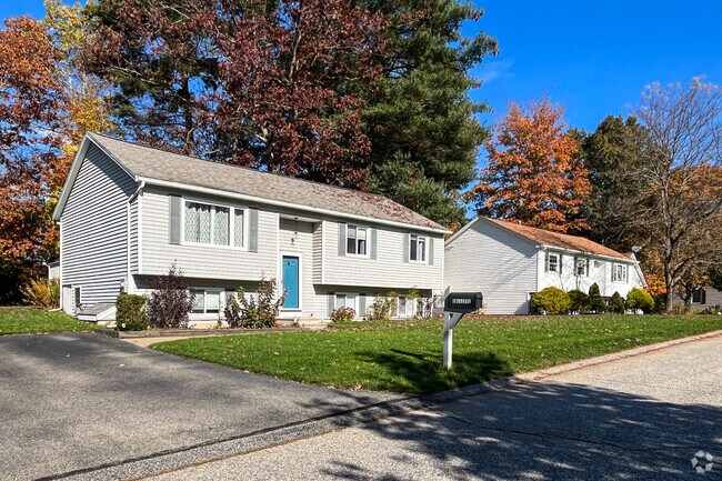Two-story homes are common in the Merrimack neighborhood.