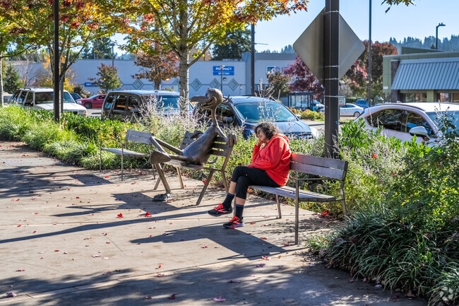 The Hangar in Downtown Kenmore is a popular gathering space near Northlake Terrace.