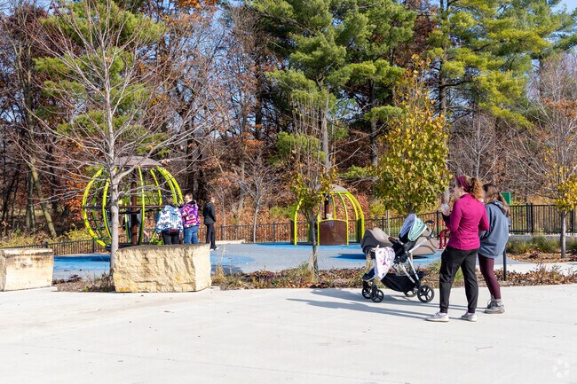 Inis Grove Park’s playgrounds are a favorite spot for Allenview families with kids.