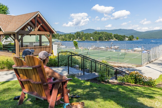 Rogers Memorial Park in Bolton Landing features a public beach and docks.