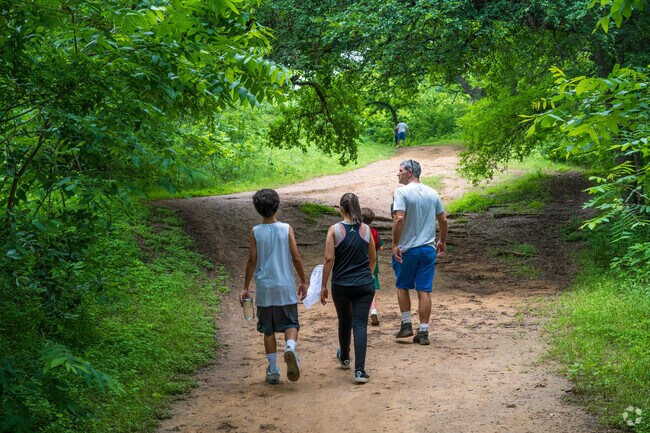 Serene trails wind through Lake Austin.