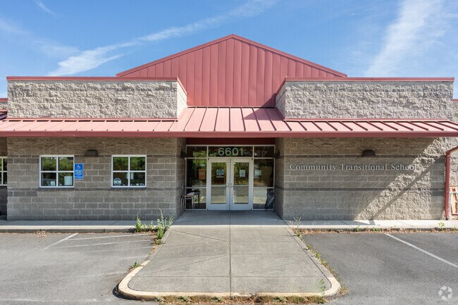 The entrance to Community Transitional School.