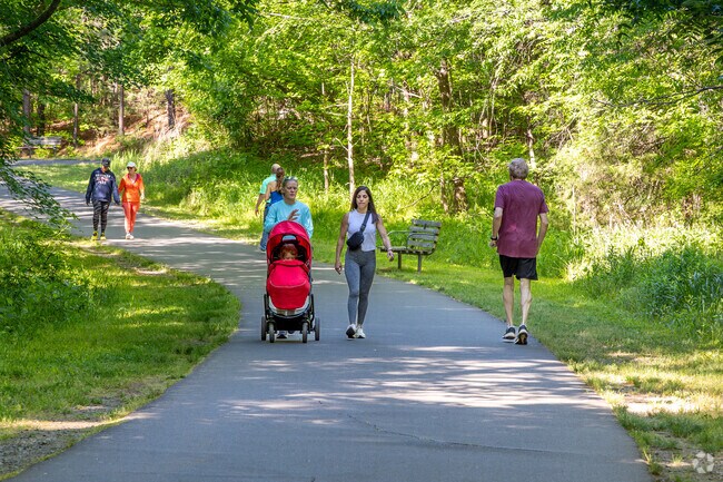 Catch up with a friend while you walk the Four Mile Creek Greenway in Matthews.