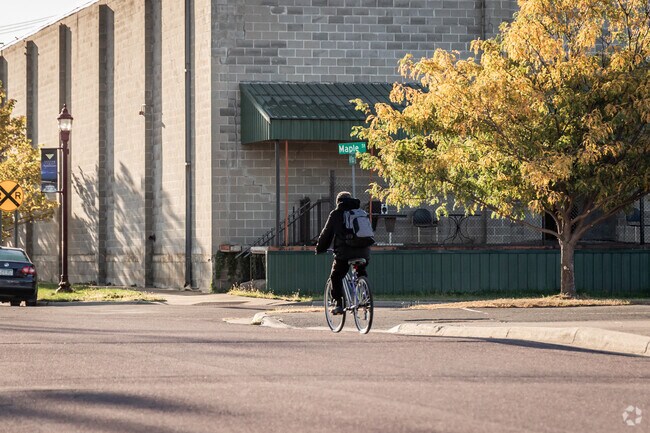 Cyclists can ride the bike lanes along North Broad Street and East Ruth Street.
