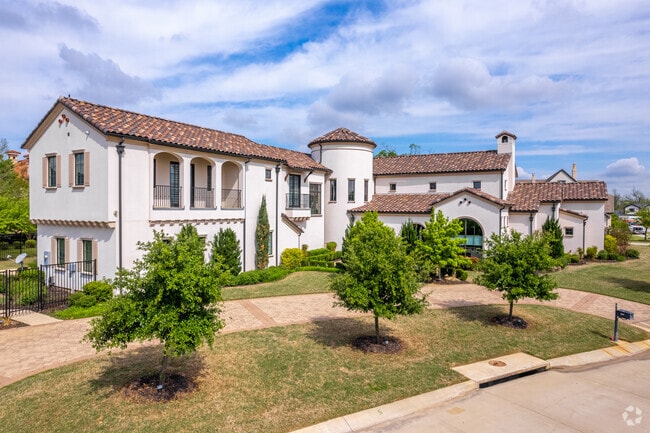 Many of the homes in Westlake are sprawling Spanish-style houses with red tile roofs.