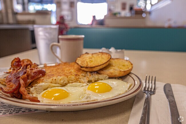 Classic American breakfast is served at Milda's Cafe in Harrison.