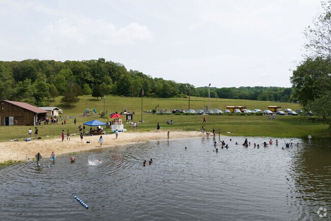 Residents can find a great lake and beach for families and kids to enjoy at Fran Mark Park in Clinton Town.