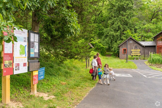 Visitors explore the outdoors at Mariton Wildlife Sanctuary near Pohatcong Township.
